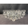 Image 2 : Vintage Etched Crystal Stemmed Glasses and Sherbet Cup