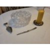Special Occasion Serving Ware - Pin Wheel Crystal Bowl Gold Candle Ambience & More