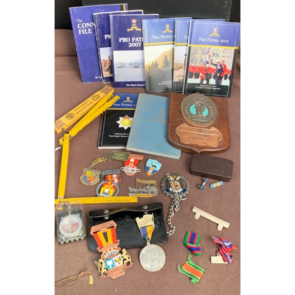 Canadian Military Collection - 'Pro Patria' Books, Various Medals & More