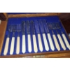 Stainless Cutlery Set, 12 Piece Cutlery Set, 2 Wood Boxes & Drawer Contents