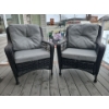 Image 2 : Twin Wicker Patio Loungers 33x34x31