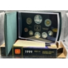 Image 1 : 1999 Royal Canadian Mint Proof Coin Set 56.955g 92.5% Silver