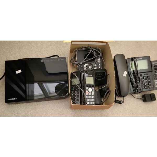 Samsung Blu-ray Player Model No. BD-E5400 & Home Phones Collection 