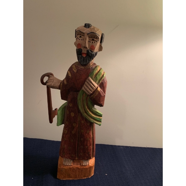 Handcarved Religious Idol 15T Guatemalan Made 