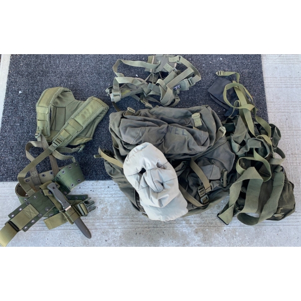 Tactical BackPack & Contents - Knife Full Face Masks Gear & More 