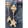Image 2 : Gothic Candle Holders w/ Porcelain 'Vixens of the Underworld' Gothic Angel Tree Topper Doll - 18T 