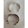 Image 2 : Stamped Sterling Etched Hinged Bangle Cuffs (Total Weight 64.84g)