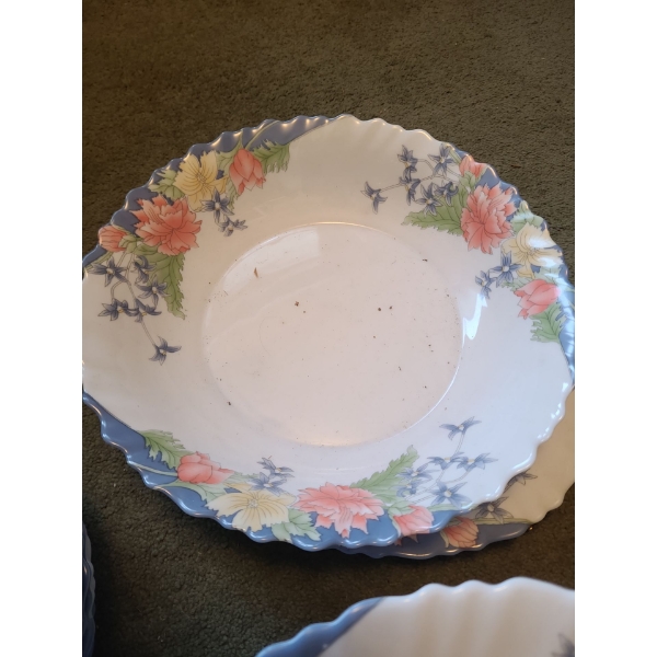 Arcopal "Florine" Dishes Includes Large Box of Plates, Bowls, Cups and Saucers and More!