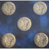 Image 2 : 1940's Silver Mercury Dime Collection