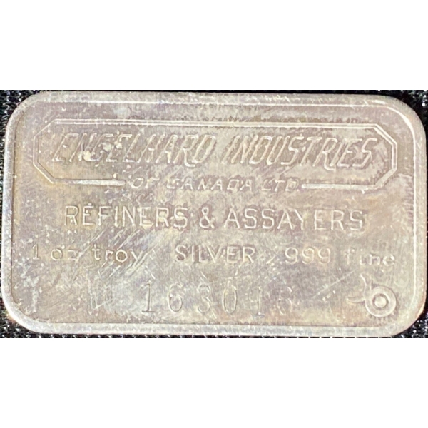 One troy Ounce Fine Silver Bar