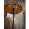 Image 2 :  Hi back chair with a antique brass lamp with marble base lampshade in amazing condition