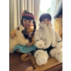 Image 6 : Indigenous Porcelain Doll Collection Incl. Memeluck Fur Doll CO. Doll, Buffalo Child, Little Flower