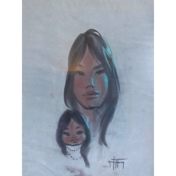 Indigenous Art - Signature Illegible 24x31 Inches