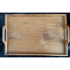 Image 3 : Pair Of Teak Dinner Trays 15L w/ Hand Painted Chinaramacki Japan Tea Accessories 