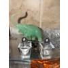 Image 3 : Glassware Set with Plastic Elephant Figurine