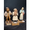 Image 1 : Anri Carved Wood Physician and Nurse Figurines- 5.5 - 6 T 