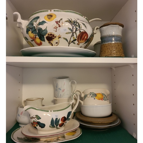 Contents of Cupboards: Dinnerware, Serving Tureen, Gravy Boat and More!