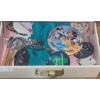 Image 3 : Small Jewelry Box 7.5 W, 5.5 D, 3 T , Trinkets and Watches Shown Included