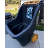 Image 3 : Garden Trolley w/ Rubbermaid Disposal Bin & Lid 