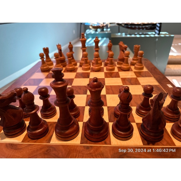Extra Large Wood Chess Set 24 x 24 Men 6.5T Largest