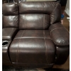 Image 3 : Gorgeous Genuine Leather Modular L Shaped Sofa w/ Power Recliner  109x47x36