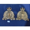 Image 1 : Pair of Large Brass RCMP Crests