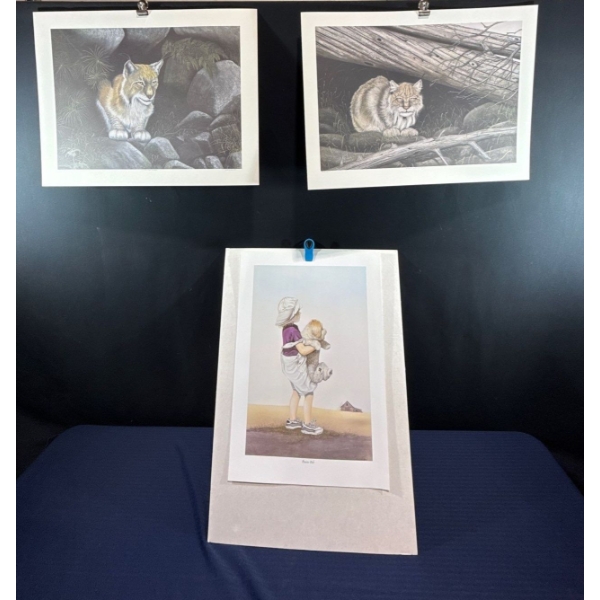 Alex Halliburton Prairie Pals 20Tx14W, Woodland Watch 16Tx21W, Feline Sanctuary 15Tx22.5W