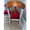 Image 5 : Victorian Style Dining Table w/ 4 2 Tone Chairs 48x30