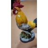 Image 2 : Rooster Resin Statue with Orange Hackle 23 T, 13 W, 8 L 