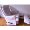 Image 1 : Upholstered Recliners with Tufted and Plain Designs