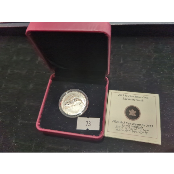 RCM 2013 Life in the North Fine Silver 99.99 Coin 7.96g
