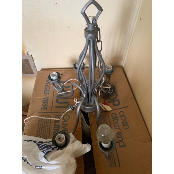 Vintage Metal Hanging Chandelier