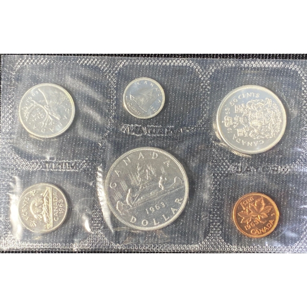 1963 Canadian Uncirculated Silver Coin Set