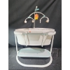 Image 1 : Like New Fisher Price Soothing Motions Bassinet with Crib Pad and Mobile - 38"W x 30"H x 21"D