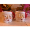 Image 1 : Vintage Lot of Santa Decor, Two Vintage Mugs, Candle Holder and Decor