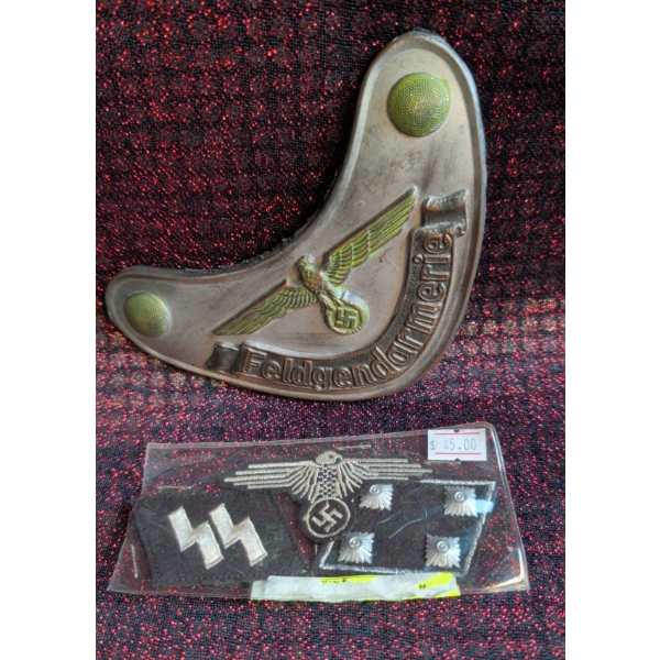 German Police Chest Plate with Patches