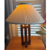 Image 3 : Unique Pine Table Lamp By Swedish Designer 22Tall