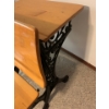 Image 2 : Antique Cast Iron School Desk - 22W, 28D, 28T