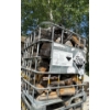 Image 1 : Single Large IBC Metal Tote Cage; 39inx47in, 45In Tall w/ Contents (Firewood) 