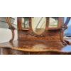 Image 13 : Two-Piece Wooden Hutch and Dresser With Ornate Carvings and Claw Feet