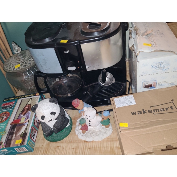 Coffee Makers: Salton EX-15, Select Edition 4 Cup, Jar 11 T, Waksmart Model 772 Plug and More!