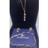 Image 1 : Swarovski Crystal Bracelet, Earrings and Necklace 
