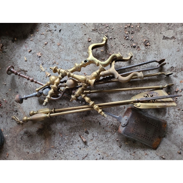 Vintage Fireplace Tool Kit 
