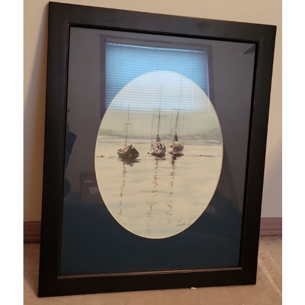 Lucille Lea Nautical Watercolor Art 21x25