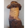 Image 3 : Cowboy Wood Carving 10 W, 17 T 
