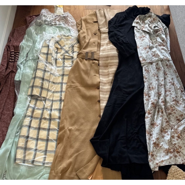 Ladies Size M Casual Maxi Dresses & Freshly Laundered Over Coat