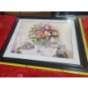 Image 1 : Rose & Tulips in a Basket Basket Print (17.5" x 23.5" Before Frame)