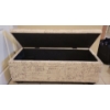 Image 2 : Antique Inspired Bench / Storage Chest 48x18x18 Printed Upholstery 