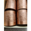 Image 7 : Copper Decor: Teapot 10 T, Pot 4.5" Top, 3.5 T, Recipe Box, Coffee Tin, Napkin Rings and More!