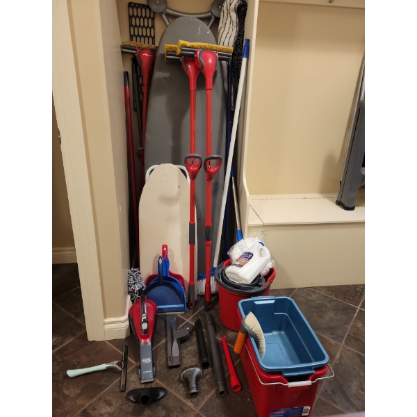 Cleaning Collection - Handheld Dirt Devil Vacume w/ New Mop Pack Microfiber Sweepers & More